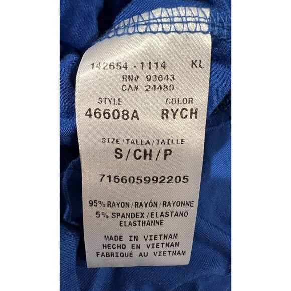 Code Happy Women's Pullover Workwear/Active Wear Top Long Sleeve blue Size S - Picture 7 of 8